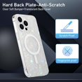 thumbnail image 6 of Magnetic Case for iPhone 15 Pro Max Case [Beyond Magsafe] Slim Protective Phone Case Luxury Bling Pearl Design Hard Translucent Cover Shockproof Bumper (Pearl), 6 of 6