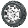 thumbnail image 3 of Golf Cart Wheels and Tires Combo - 14" RHOX Vegas Machined and Black - Set of 4, 3 of 3