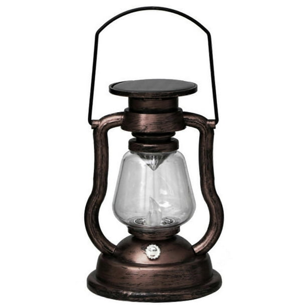 Solar Powered Hanging Candle Light LEDs Oil Lamp Flickering Flameless Solar Lantern Outdoor Hanging Lighting for Patio Garden Yard Tent
