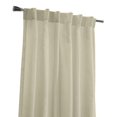 thumbnail image 4 of Loft Living Bursa Light Filtering Dual Header Single Curtain Panel 52 x 63 in Linen, 4 of 6