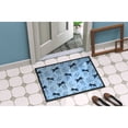 thumbnail image 4 of Watercolor Paper Clips Blue Doormat 24x36, 4 of 4