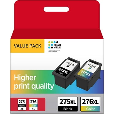 PG-275XL/CL-276XL Ink Cartridge Compatible for Canon Ink 275 and 276 with PIXMA TS3522 TS3500 TS3722