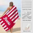 thumbnail image 5 of Personalized Beach Towel for Kids & Adults with Name 400GSM Custom 100% Microfiber Pool Towel Ultra Absorbent Super Soft Towels Personalized Gift for Women Men, 5 of 8
