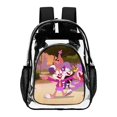 thumbnail image 1 of Tiny Toons Looniversity Cartoon Transparent Backpack Schoolbag Shoulders Satchel Daily Student Bookbag Large Capacity Clear Through Daypack, 1 of 7