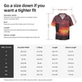 thumbnail image 5 of KLL Sunset Western Desert Cowboy Print Men's Shirt Short Sleeve Button Down Summer Cuba Beach Shirts- 4X-Large, 5 of 5