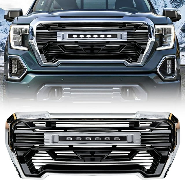 AMERICAN MODIFIED Grille avec Lumières pour 2019-2021 GMC Sierra 1500 Base, SLE, & SLT