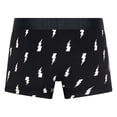thumbnail image 4 of Happy Socks Bóxers para hombre, paquete de 3 - Trunks, algodón elástico, lisos/estampados Black and White XL (X-Large), 4 of 7