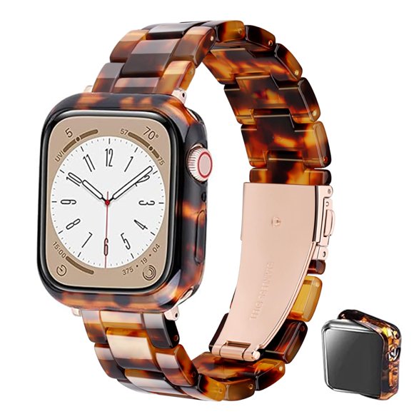 Omter Correa Con Estuche Compatible Con Apple Watch 49 Mm, 45 Mm, 44 Mm, 42 Mm, 41 Mm, 40 Mm, 38 Mm, Correa De Resina De Moda Para Hombres Y Mujeres, Compatible Con Iwatch Ultra 2/1 Series 9/8/7/Se/6/
