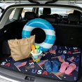 thumbnail image 2 of XYZCANDO USA Flags Printed Trunk Mat 29" x 39", Waterproof Durable Trunk Carpet, Easy Install Non-Slip Cargo Liner for SUVs, Sedans and Trucks, 2 of 7