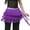 Dark Purple, variant on 12 Color WASIT80CM/WIDTH32CM/LENGTH180CM 3 Layer Tassel Belly Dance Hip Scarf Wast Belt Waist Scarf Skirt,One Size,Navy Blue