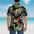 thumbnail image 6 of Daiia Multicolored Butterflies Hawaiian Shirt for Men Gentle Cotton Regular Short Sleeve Casual-3X-Large, 6 of 9