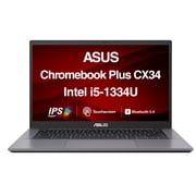 ASUS - CX34 14" FHD Chromebook Plus Laptop with Google AI - Intel Core i5 - 8GB Memory - 128GB SSD - Rock Grey