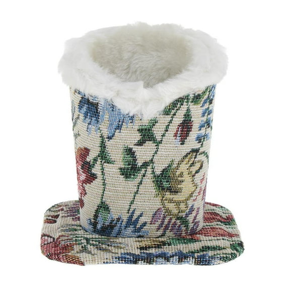 Plush Lined Glasses Desk Holder Eyeglasses Sunglasses Spectacles Stand 04 White