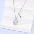 thumbnail image 4 of MULA Solid 925 Sterling Silver Necklace Claw Print Bone AAA CZ Pendant For Women Birthday Valentine's Day Gift Jewelry, 4 of 5