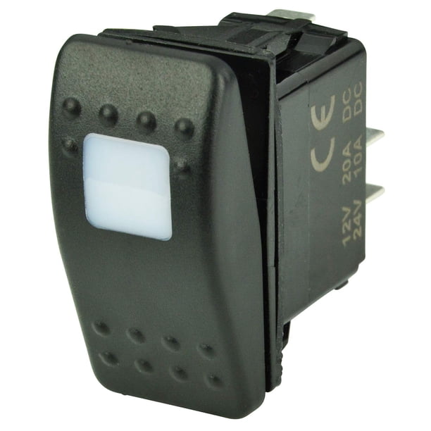 Interruptor BEP 1001801 SPST Contura de apagado/encendido con un LED de 12 V/24 V