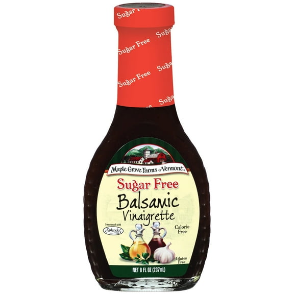 Maple Grove Farms® of Vermont Sugar Free Balsamic Vinaigrette Dressing 8 fl. oz. Glass Bottle