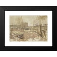 thumbnail image 2 of George Hendrik Breitner 24x17 Black Modern Framed Museum Art Print Titled - Building Site on De Clercqstraat (C. 1880 - C. 1923), 2 of 5