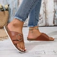 thumbnail image 2 of Bxsruta Cork Footbed Fisherman Sandals, Adjustable Buckle Closure with Contoured Arch Support, 2 of 4