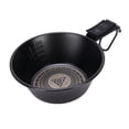 thumbnail image 2 of Steel Camping Bowl 250ml Stainless Steel Bowl with Handle for RV Travel Camping Backpacking Engraved Bottom Pattern Black, 2 of 7