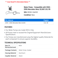 thumbnail image 2 of Water Pump - Compatible with 2000 - 2006 Mercedes-Benz SL500 5.0L V8 2001 2002 2003 2004 2005, 2 of 2