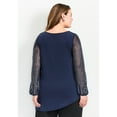 thumbnail image 2 of Avenue Women's Plus Size Glitz Embellished Sleeve Tunic, 2 of 2