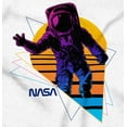 thumbnail image 2 of Vaporwave NASA Astronaut Space Jump Men's Graphic T Shirt Tees Brisco Brands X, 2 of 4