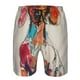 thumbnail image 3 of Balery Colorful Dachshund Art Traje de Baño Estilo Hawaiano para Hombre, Shorts de Secado Rápido con Bolsillos-X-Large, 3 of 6