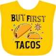thumbnail image 3 of Inktastic But First Tacos Boys or Girls Baby Bib, 3 of 4