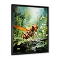 thumbnail image 3 of Designart "Red Ant Ventures In Verdant Landscapes" Animals Ant Picture Framed Canvas Prints, 3 of 5