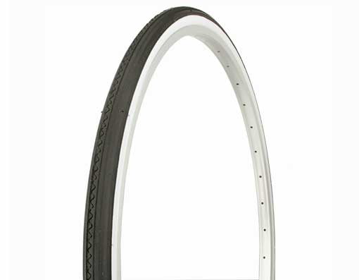 NEW DURO TIRE IN TIRE 26 X 1 3/8 BLACK/YELLOW SIDE LINE HF-156A. 