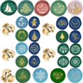 thumbnail image 2 of Árbol de Navidad, copo de nieve, vela, sello de cera, suministros para manualidades DIY, álbum de recortes, decoración de invitación de boda de Navidad, 2 of 4