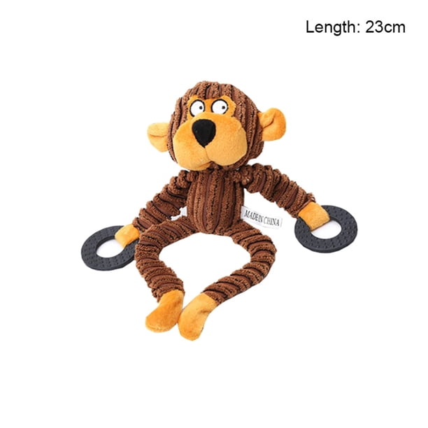Juguete divertido para mascotas con forma de burro, juguete para masticar de pana para perros, chirriador de cachorros, juguete para perros Molar de hueso de felpa, accesorios para entrenamiento de mascotas para perros Tan Jianjun unisex