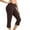 Brown, variant on Idoravan Yoga Pants for Women Women's Knee Length Leggings High Waisted Yoga Workout Exercise Capris For Casual Summer With Pockets