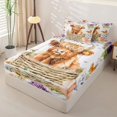 thumbnail image 2 of jejeloiu Rustic Plant Floral Zipper Full Size Comforter Sets with Fitted Sheet and 2 Pillowcases Kids,Cute Farm Highland Cow Zipper Bedding Set,Reversible,4-Piece, 2 of 7