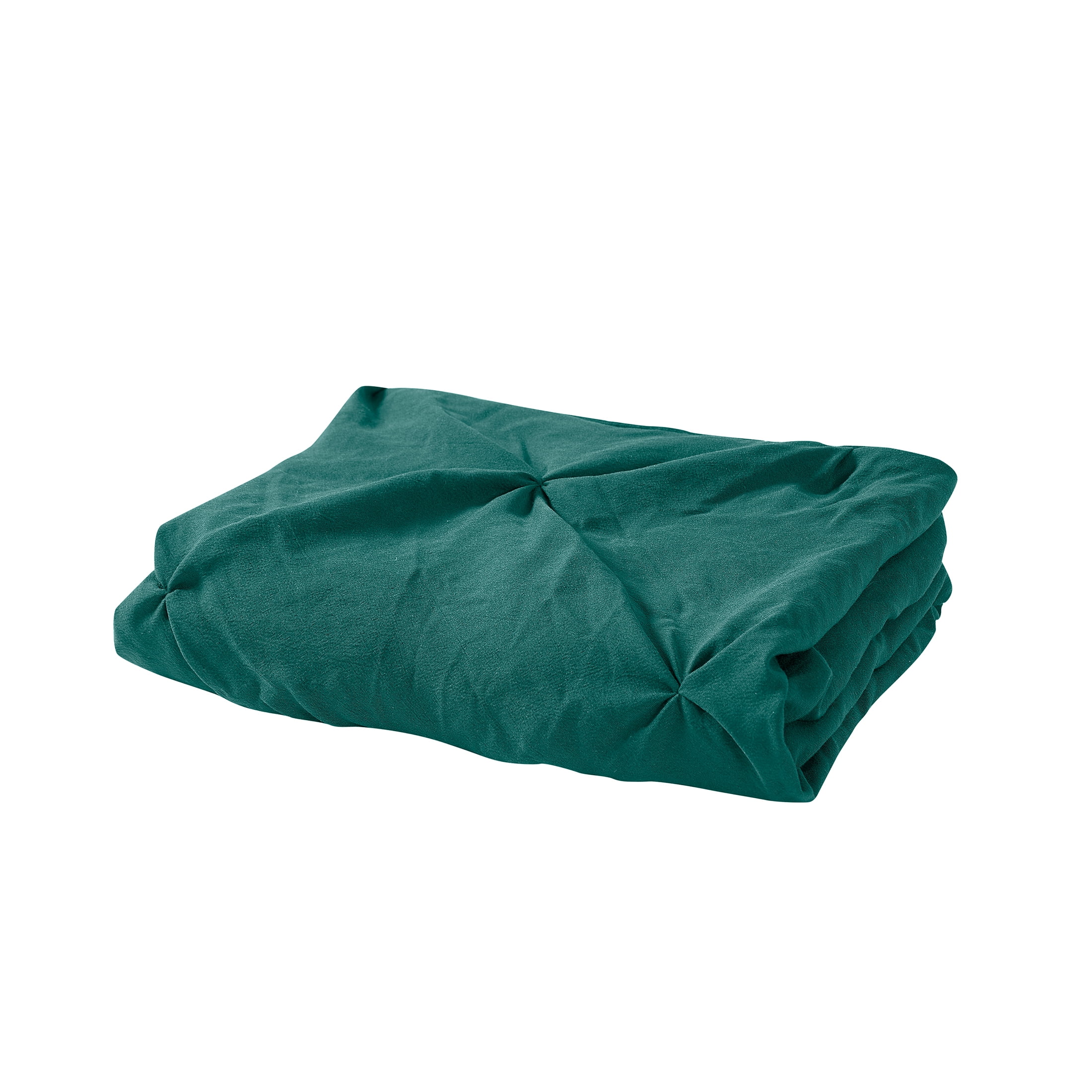 Mainstays Euro Microfiber Pintuck Pleat Pillow Sham, Teal Blue, 26"x26"