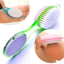 RAGUPEL 4 IN 1 Foot Care Callus Brush Pumice Scrubber Pedicure Exfoliate Remover Double Sided
