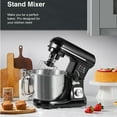 thumbnail image 4 of AICOK 5.5 Quart Tilt-Head Stand Mixer with Double Dough Hook Black, 4 of 5