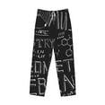 thumbnail image 4 of Balery Men'S Black Scientific Pants,Sleepwear Pants,Pajama Pants,Pj Bottoms Drawstring And Pockets-Xx-Large, 4 of 9
