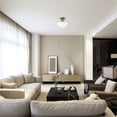 thumbnail image 4 of Designers Fountain Emma 1 Light Brushed Gold Semi Flush Mount Ceiling Light, D249M-SF-BG, 4 of 4