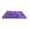 thumbnail image 2 of Ahgly Company Indoor Square Oriental Purple Industrial Area Rugs, 6' Square, 2 of 4