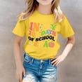 thumbnail image 2 of Toddler Girls Summer Tops Tees Stylish Loose Fit Design Cartoon Print Short Sleeved Crew Neck T Shirt Daily Spring Shirts For Kid 3-4T, 2 of 4