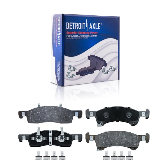Detroit Axle - Front Brakes Brake Pads Replacement for Ford Expedition Lincoln Navigator Fits select: 2003-2006 FORD EXPEDITION EDDIE BAUER, 2004 LINCOLN NAVIGATOR LIMOUSINE
