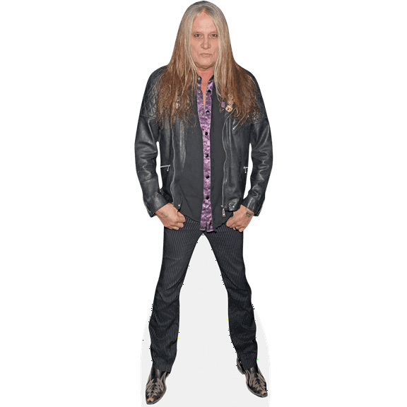 Sebastian Bach (Black Outfit) Life Size Cutout. Standee.
