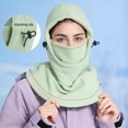 thumbnail image 4 of LJNYFDC Thickened Winter Hat Autumn Winter Warm Face Covers Hooded Hat Plush Lining Windproof Integrated Scarf Cold Protection Motorcycle, 4 of 7