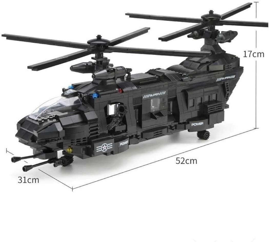 General Jim's Toys & Bricks Police SWAT Helicopter & Raft