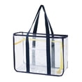 thumbnail image 3 of Clear Tote Bag Gym Bag Female PVC Beach Tote for Swimming Working Sports Game Pink, 3 of 5