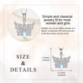 thumbnail image 4 of YAFEINI Butterfly Necklace 925 Sterling Silver Moonstone Pendant Necklace for Women, 4 of 5
