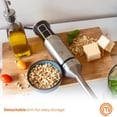 thumbnail image 5 of MasterChef Batidora de inmersión de mano, emulsionante de barra de mezcla de acero inoxidable, batidora de puré para hacer alimentos para bebés, sopas, salsas, etc., potente motor de 400 W con control, 5 of 5