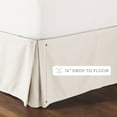thumbnail image 6 of Noble Linens Ivory Pleated Dust Ruffle Bed Skirt, Queen, 6 of 10