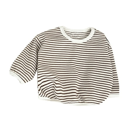 

Boys Tops Striped Autumn Long Sleeve Clothes Children Kids All Season Soft Trendy Leisure Outwear Gifts To Children